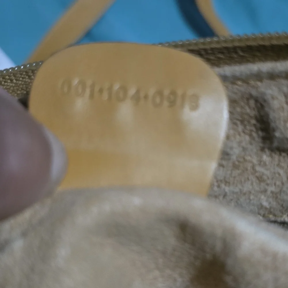 Gucci Tan and Cream Supreme Women's Bag With Red & Green Line